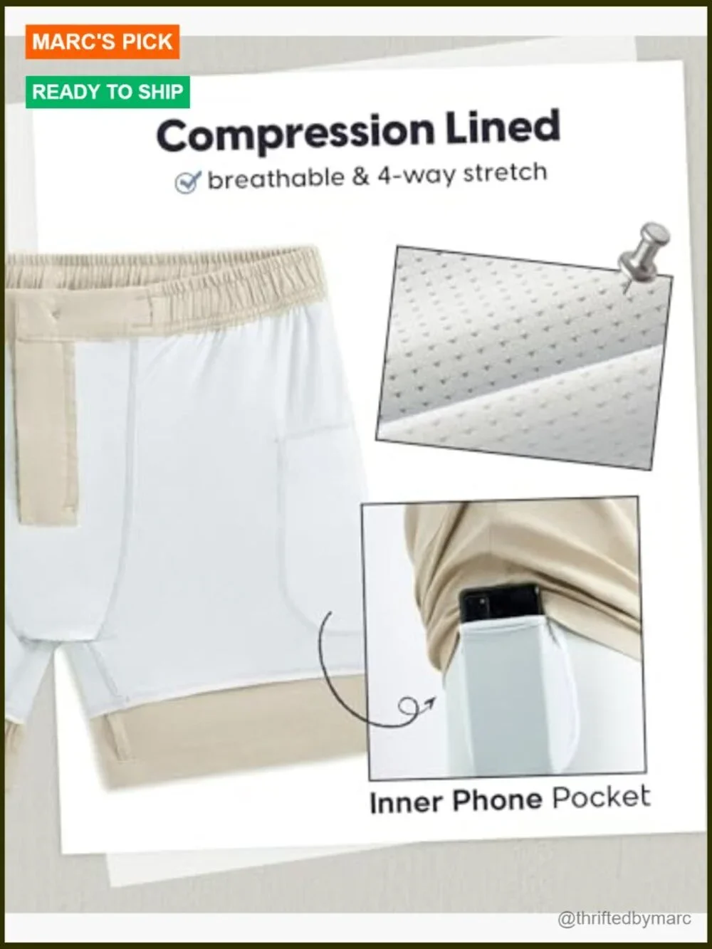Men's Linen Shorts 5/7 Inch Elastic Waist Drawstring Beach Shorts with Pockets